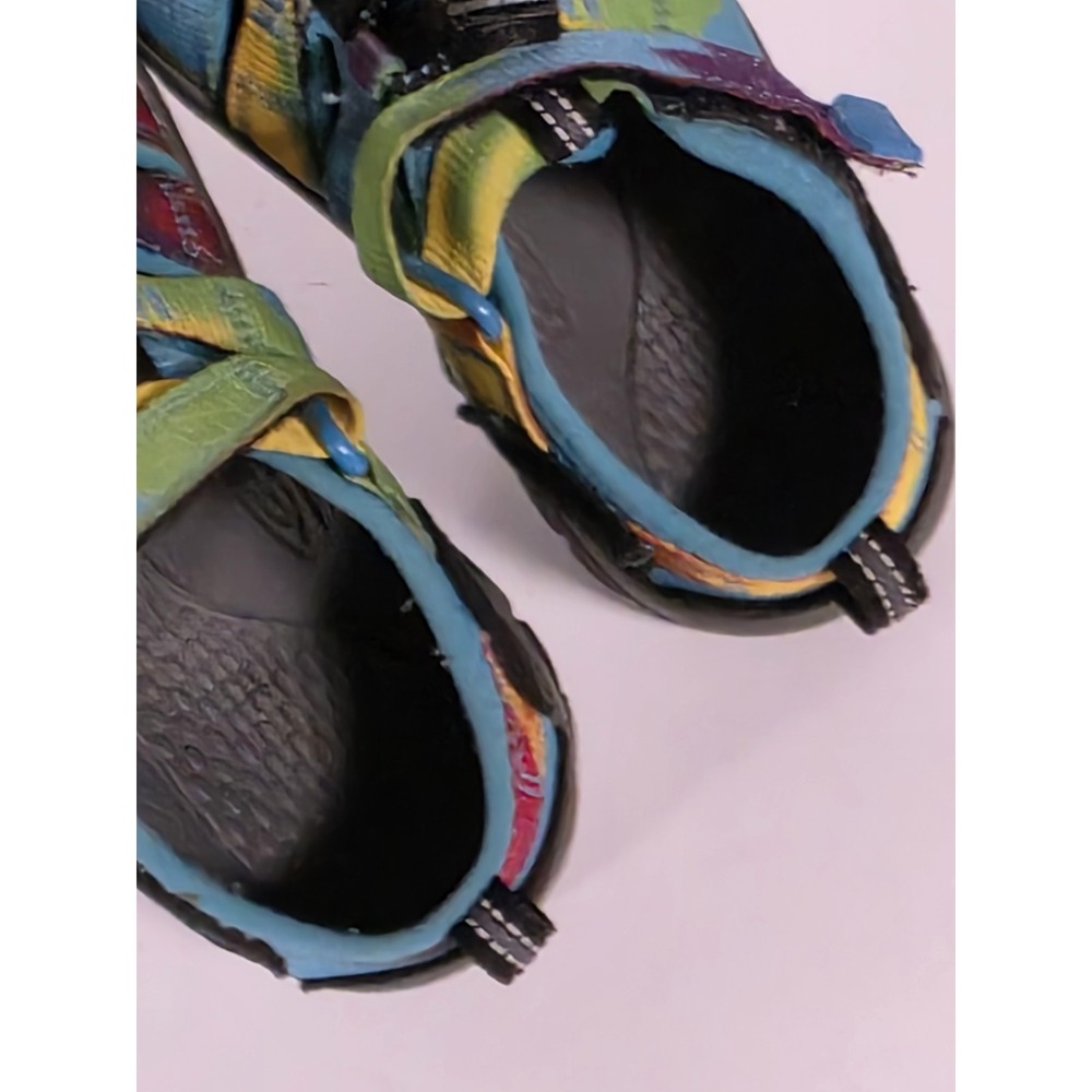 KEEN Newport Sz 13 H2 Kids Rainbow Tie Dye Closed Toe Water Shoes Sport Sandals - Picture 9 of 16